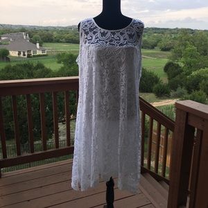 Lane Bryant White lace sleeveless dress Size 18/20